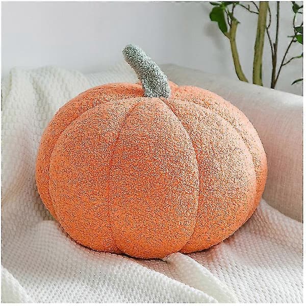 Halloween Græskar Pude Efterårs Græskar Plyslegetøj -Sy 30CM