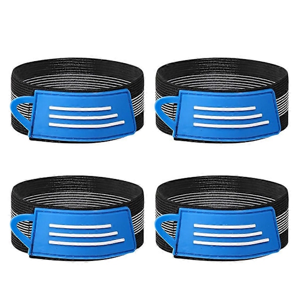 4 st Cykel Ankel Ben Byxor Byxband Clip Rem Cykling Ankel Fästbälte Blue