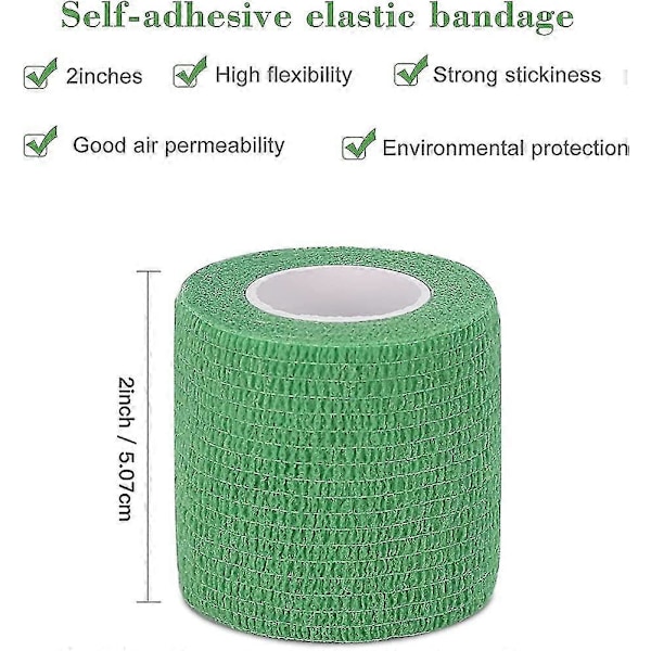 Självhäftande bandage 16-pack 2x 5 yards Självhäftande tejp Stretch Present