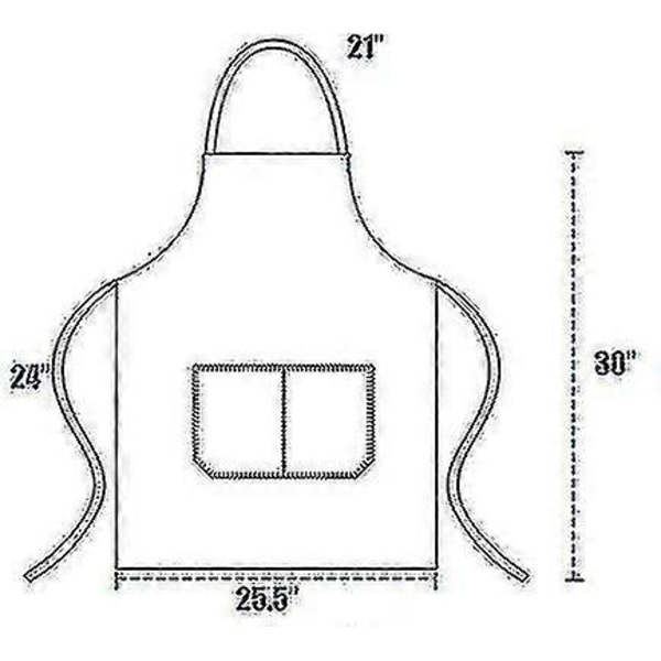 12-pack Enkla Förkläden med 2 Fickor - Svarta Unisex Förkläden i Storpack för Kommersiellt Bruk White
