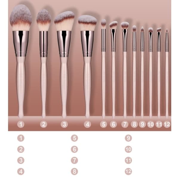 BS28 - BS-MALL 12 eksklusive makeupbørster fra Best