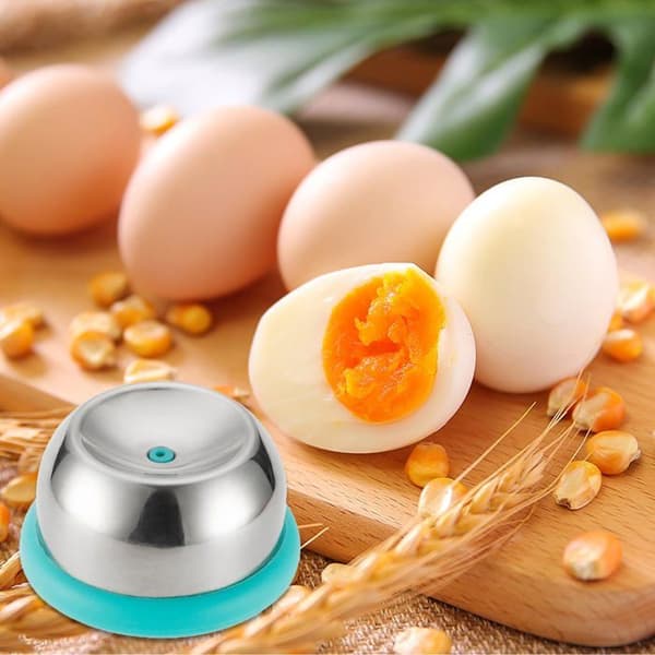 Eggeskjærer i rustfritt stål - 1 stk - Grønn - Egnet for egg