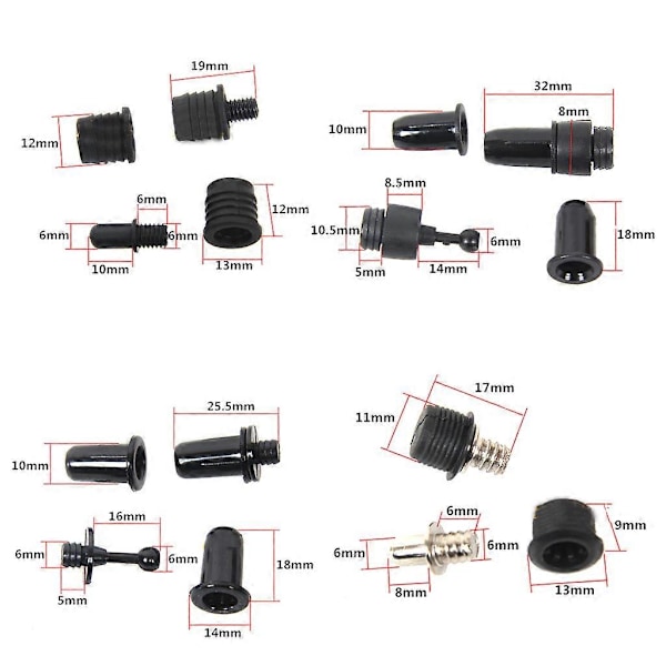 10-pack Högtalargallerguider Högtalargallerstiftset Ljudhögtalarspännen Kulor 52
