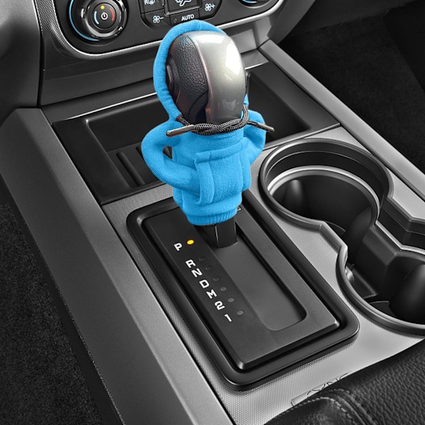 Gear Knob Hoodie, Gear Knob Cover, Gear Shift Hoodie Cover, Sjove Hoodies Gear Lever Dekoration, til Bil Dekoration Blue