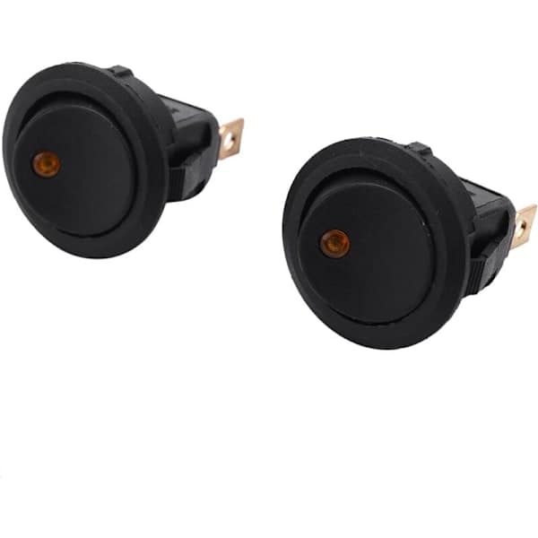stk LED spotlys 12V bilbåt rund vippebryter PÅ/AV TOGGLE SPST