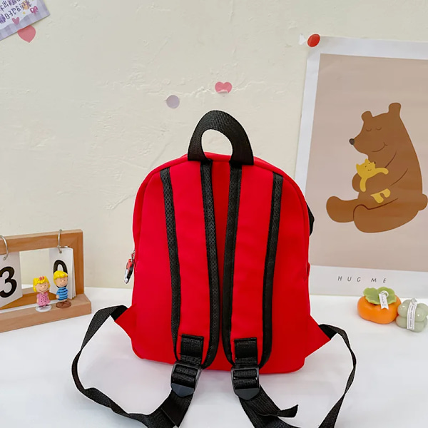 Liten Ryggsäck för Pojkar och Flickor, Reseaxelväska, Messenger-ryggsäck i Nylon med Dragkedja, Unisex-stil A