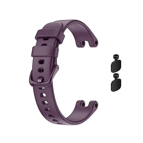 Mjuka Sportarmband i Silikon för Garmin Lily Dam Fitness Sport Armband Ersättning Rose Purple