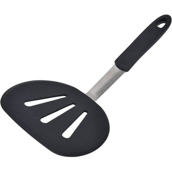 Rund silikonspatel - 1 stk, ekstra stor, non-stick - Egnet for egg, pannekaker, matlaging