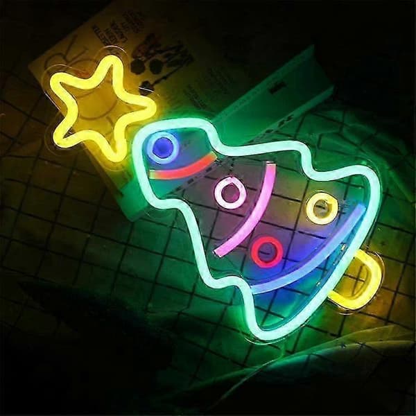 1 st Julgrans Neonskylt, Julgranar LED
