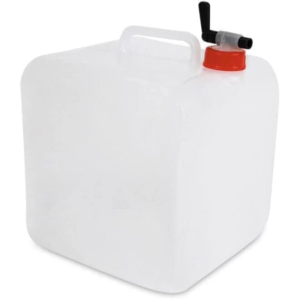 Sammenfoldelig vandbeholder, bærer gallon spand tønde, nødsammenfoldelig vandbeholder, BPA-fri kandevandtank med taphane (15L)