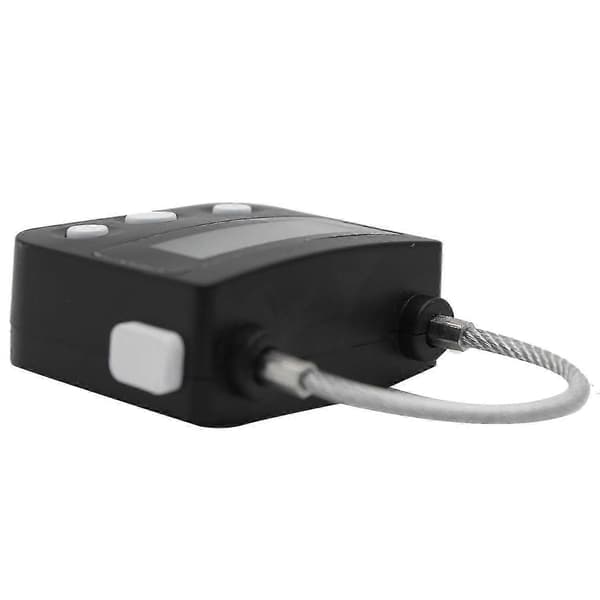 Metaltimerlås USB LCD-skærm Elektronisk genopladelig timer Multifunktionshængelås Sort