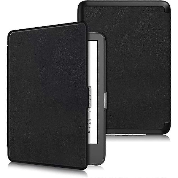 Slimshell-fodral för 7\" Kindle Paperwhite (12:e generationen) 2024 Premium PU-skydd Rose red
