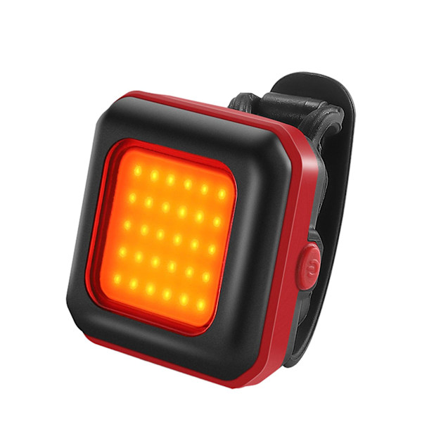 Polkupyörän valo LED Etu- ja takavalo Type-C Lataus MTB Maantiepyörä Kirkas Lamppu 3 Valotilaa Säädettävä Pyöräilyvalo Red Tangerine