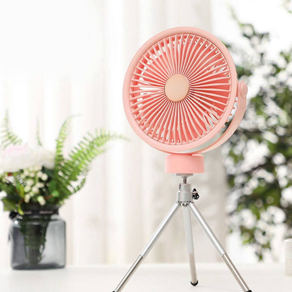 7.4'' Portabel Fläkt Stativfläkt Takfläkt Campingfläkt Takfläkt för Sommarstrand White