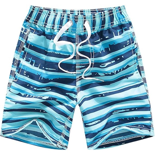 Voksen Strandshorts Menn Kvinner Gutter Jenter Badebukser Badetøy Surfing Bukser Boardshort 100-205cm Sky Blue 9-10 Years