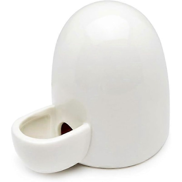 Lille Kæledyr Stille Keramisk Drikkevandsdispenser til Hamster, Pindsvin, Chinchilla, Fritte, Marsvin (Hvid, 237 ml) 1 stk