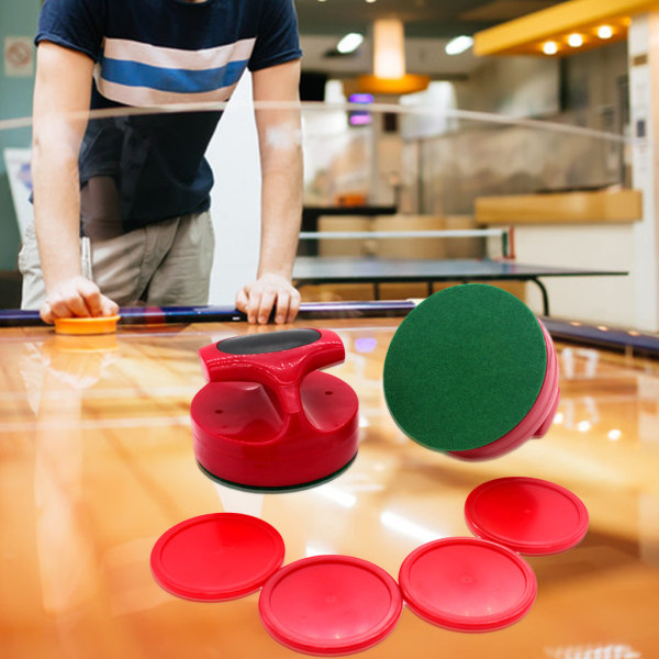 Air Hockey Pushers, plast Lett Air Hockey Målvakter Is Pushers Pucker Bordspill Håndtak Ball Mallet Set