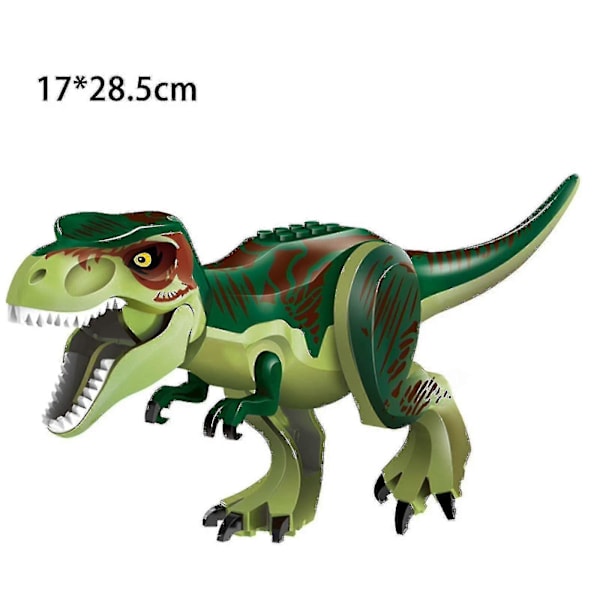 Dinosaurfigurer, Indominus T Rex klodser, Stor dinosaurklods, Børnefødselsdagsfest green Tyrannosaurus rex