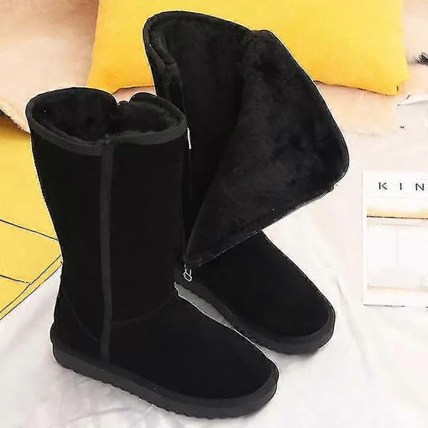 Ecelen Damskor Vinter Ankle Boots Plåsterfodrad Sidofickor Varma Platform Ankle Boots Med Plåsterfodrad Thfru22   -Sy Brown 35