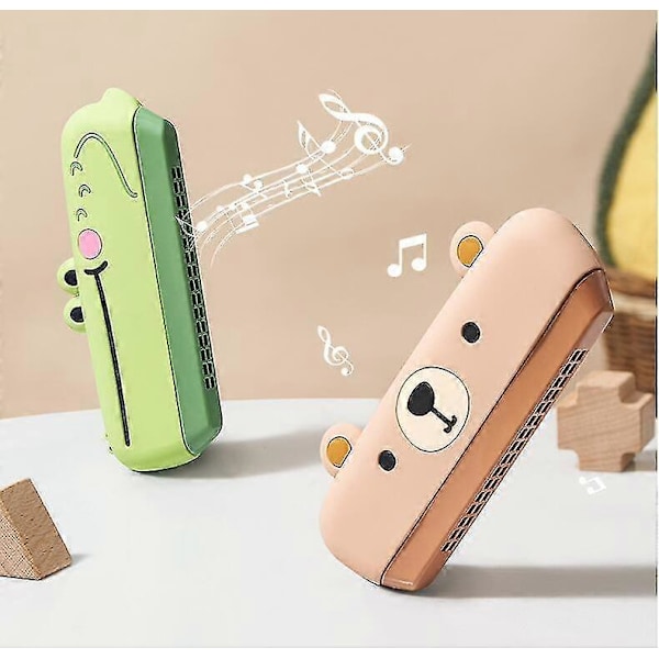 16-hullers begynderharmonica til tidlig læring Green