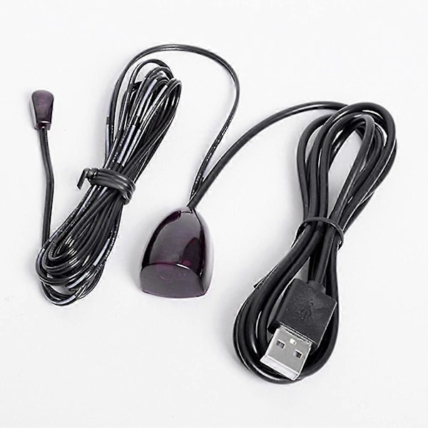 IR-forlenger Infrarød IR Fjernkontrollmottaker USB IR-mottakeradapter Sender for Kabelboks Stereomottaker HD TV