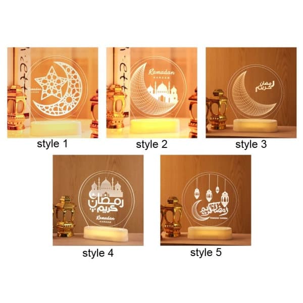 Nattlampe Ramadan Lanterne stil 5 varm