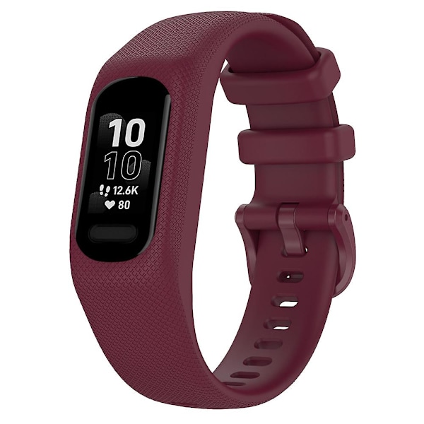 Uusi korvaava hihna, hienkestävä Garmin Vivosmart 5 -kelloon, rannekoru, älykello Wine red large