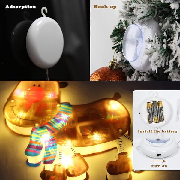 Julevinduslysdekorasjon, batteridrevet