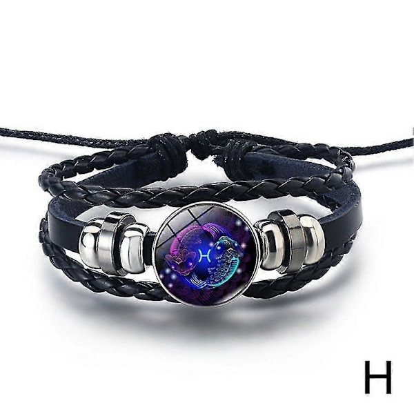 Serene Manifestation Armband 12 stjärnbilder Ädelsten Förbättra Pisces