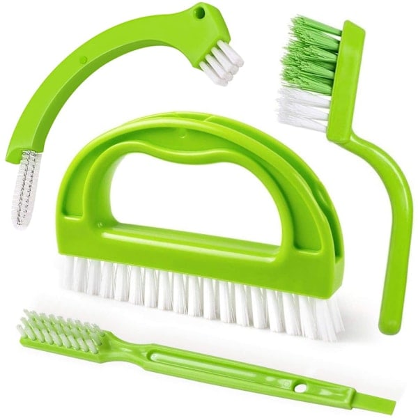 Tile Joint Brush 4 in 1 Joint Scrubber Multifunctional Kitchen Bathroom Cleaning Brush Joint Mold Brush Green