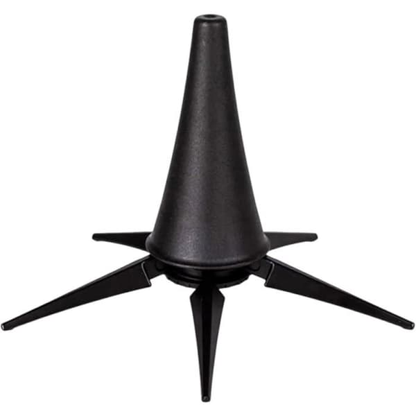 Sort foldbart trompetstativ - 10,5 cm 5 ben - Klarinetstativ A og B