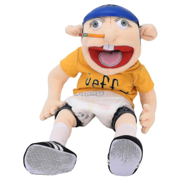 2023 60cm Jeffy Puppet Jeffy Hand Puppet sarjakuva pehmolelu täytetty nukke lapsille lahja 2023 uusi