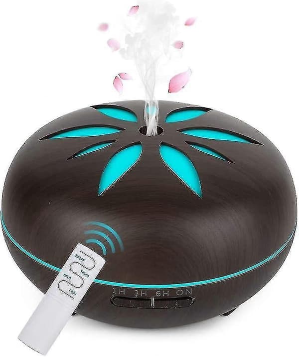 550ML Aroma Diffuser Ultralyd Nebulizer Luftfugter, Rum Luftfugter Aromaterapi Olier Aroma Lampe m