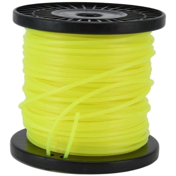 Profesjonell nylontråd for gresstrimmer, egnet for de fleste gressklippere, gul (50 meter, 3 mm tråd)