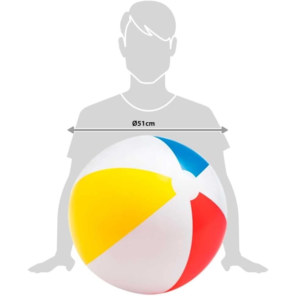 2 kpl Kiiltävää Paneelipalloa - Ilmapallo/Rantapallot - Halkaisija 51 cm