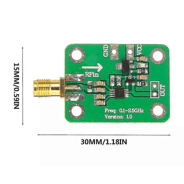 1 stk. AD8313 RF-effektmodul Meter Logaritmisk detektor Effekt Detektion Bred
