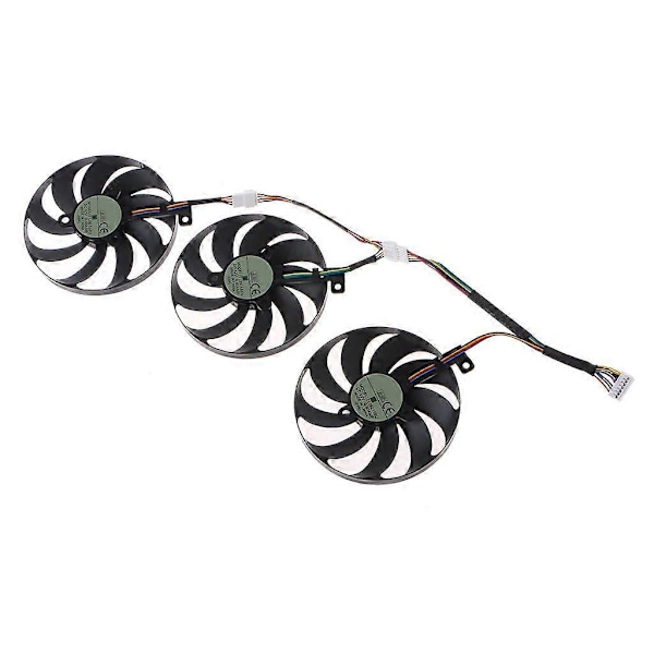 3st 88MM T129215SU 7-Pin Kylfläkt för ROG STRIX RTX 2080 2080Ti 12V 0.5A
