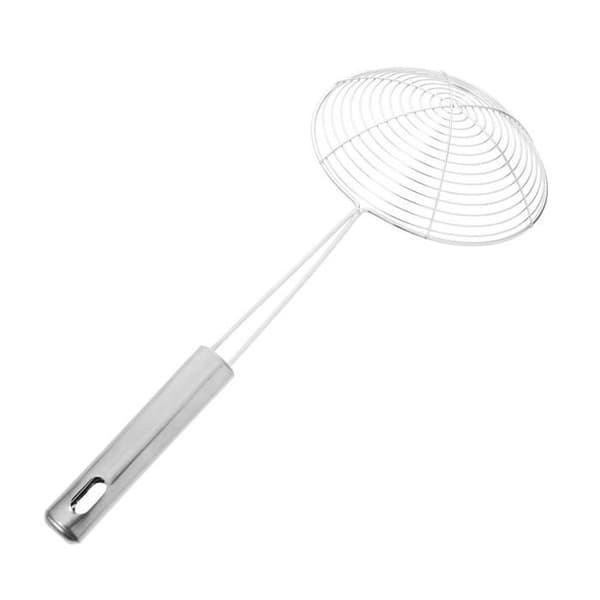 Edderkoppsil i rustfritt stål - Fin sil - Multifunksjonell - Pasta/Ravioli/Fritering - Robust