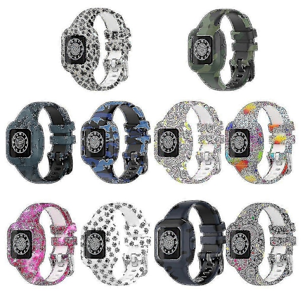 För Garminfit Jr 3/Garmin Vivofit Jr 3 Andningsbart Armband Svettsäkert Anti-repa H Painted