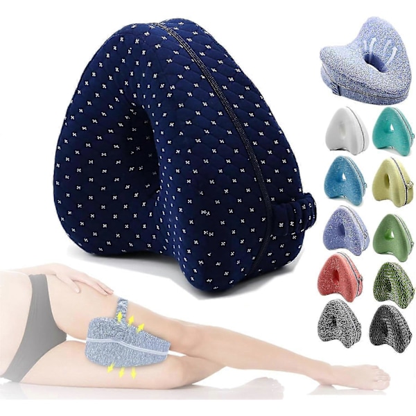 Smooth Spine Pillow, Smooth Spine Alignment Pillow - Lindrar höft- och ischiasbesvär, Smooth Spine Leg Pillow-Yvan navy