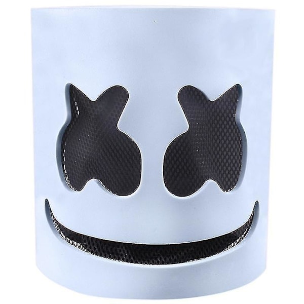 Marshmallow Dj Mask Helmet - Music Festival Halloween Party Costumes Cosplay Full Head Mask Helmet For Adults & Kids