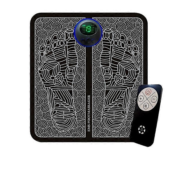 Elektrisk Fodmassager EMS Fodmassage Måtte Cirkulationsforstærker USB Genopladelig