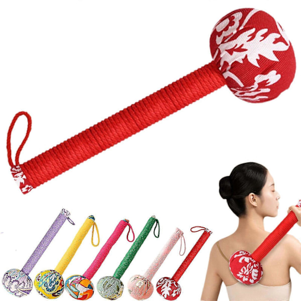 Manuell Kroppslymfatisk Massasjehammer, Malurt Massasjehammer, Lymfatisk Hammer-Yvan red 26cm