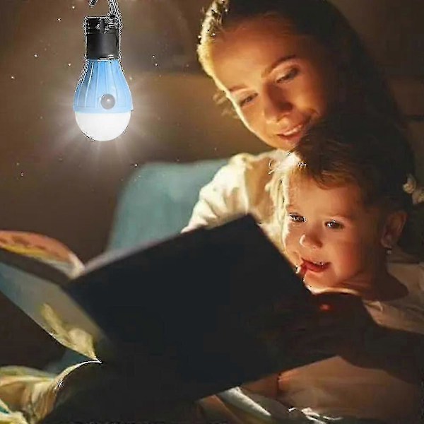 Camping Tältlykta Glödlampa Campingutrustning För Camping Vandring Backpacking blue