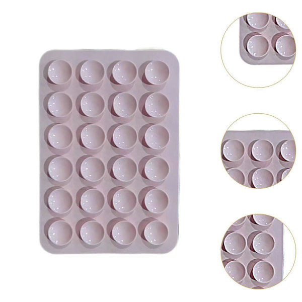 Telefon Sugpropp Hållare Silikon Telefonskal Duschfäste för Selfies och Videor Ljusgrå Light Pink 8cmx5.5cm