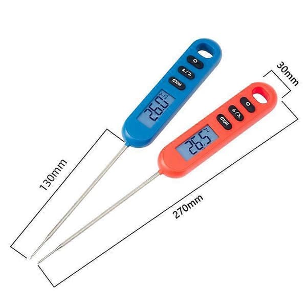 1-pack Kök Mat Kött Termometer Mjölk Temperatur Probe Elektronisk Termometer Grill