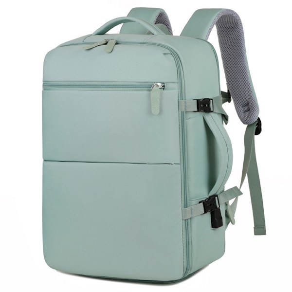 Kabine Rejse Rygsæk 40x20x25, Stor Kapacitet, Unisex, Minimalistisk Stil, Vandtæt, Til Skole og Rejse Green