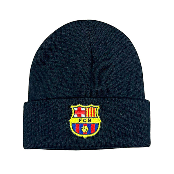 Fodboldfans Klub Emblem Strikket Vinterhue Stretch Beanie Barcelona Barcelona