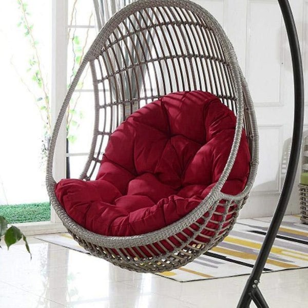 Erstatningspute til hengestol, kompatibel med pustende stolmatte for utendørs og innendørs bruk Red Wine Custom Size Weight