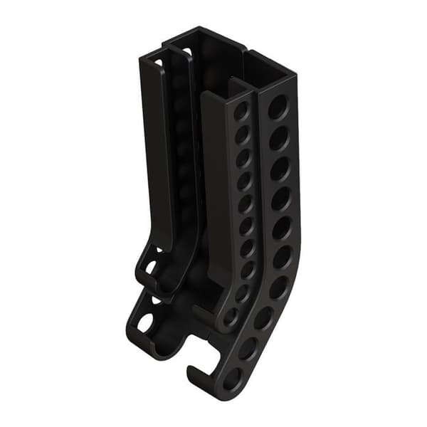 Veggmontert batteriholder, dispenser for 10 AA- og 10 AAA-batterier, batteridispenser